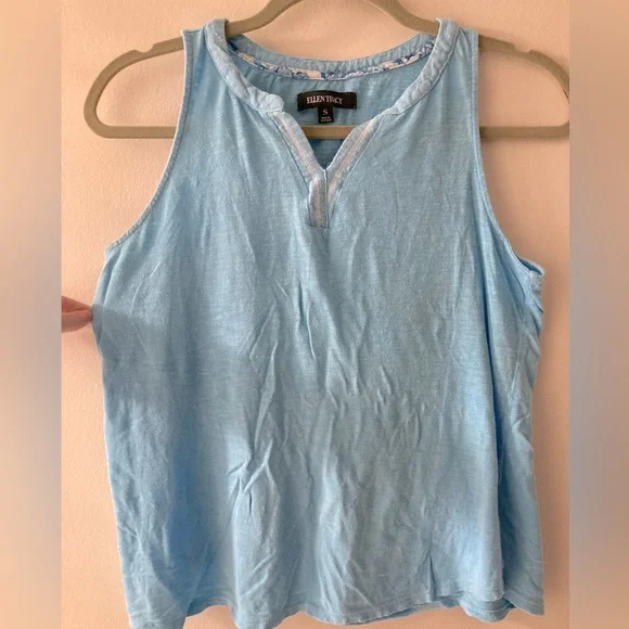 Ellen Tracy Aqua‎ Tank Top size Small - Picture 3 of 5